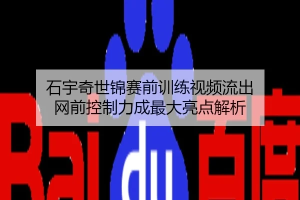 石宇奇世锦赛前训练视频流出 网前控制力成最大亮点解析